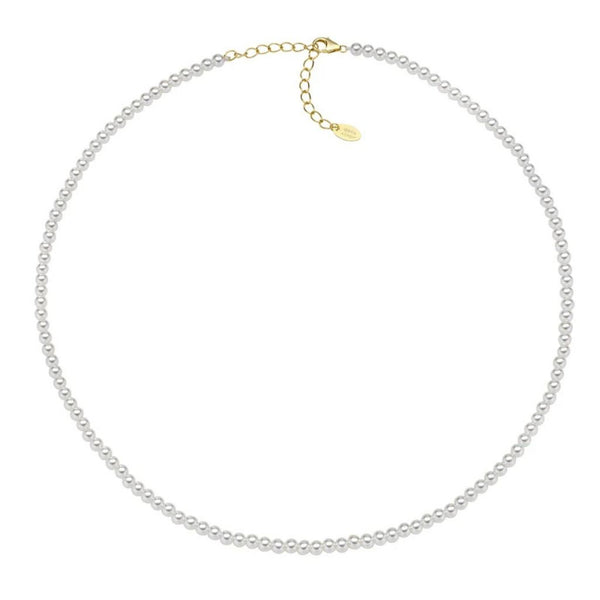 Collana Amen con Perle di Cristallo 3 mm CLPE30SWGB36