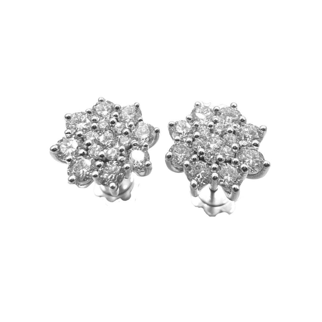 Orecchini Magic Iannelli Handmade in Oro Bianco con Diamanti AL006