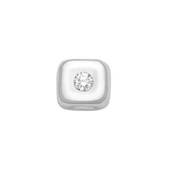 Elements Square in Oro Bianco e Diamanti da 0,01 ct ECF11794.001
