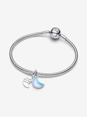 Charm Pandora con doble luna creciente "Te daría la luna"
