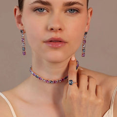 Collana Bronzallure Chocker Con Pietre Multicolor WSBZ02369.BLU-SP