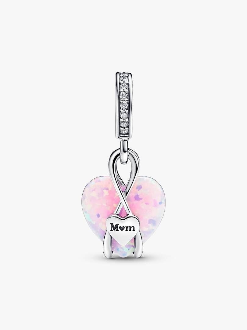 Charm Pandora Pendente Cuore Di Mamma Rosa Opalescente 793202C01