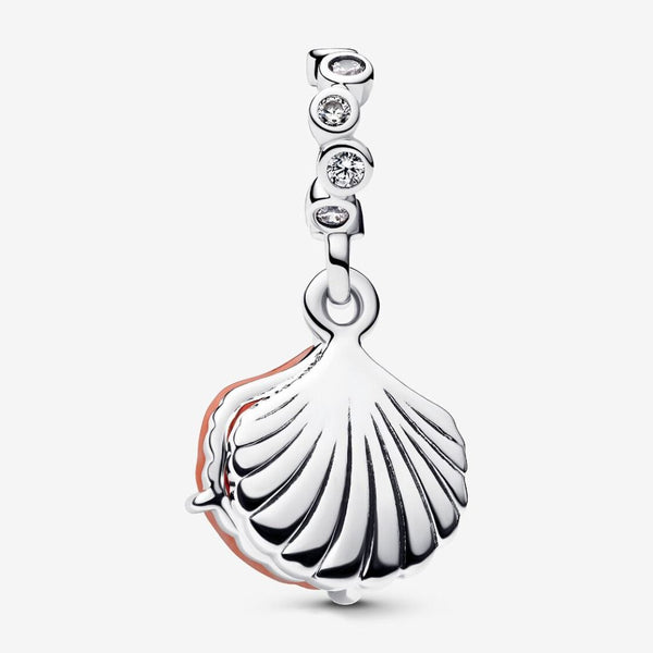 Charm Pandora Pendente Doppio Conchiglia Color Corallo 793821C01