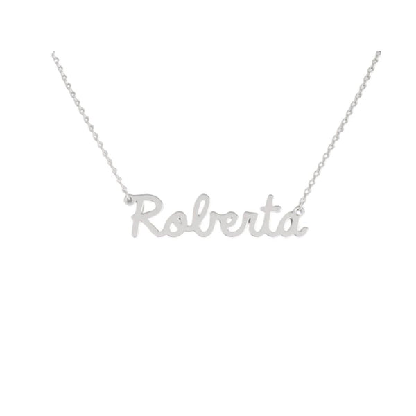 Collana Nome Roberta In Acciaio 316 -