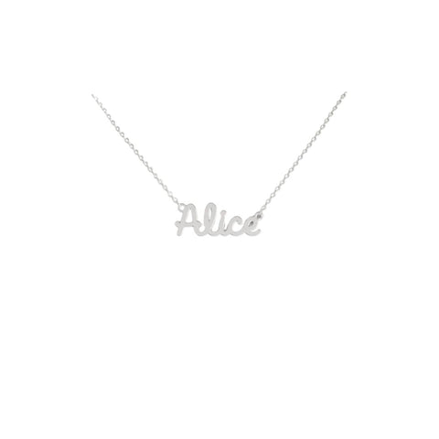 Collana Nome Alice In Acciaio 316