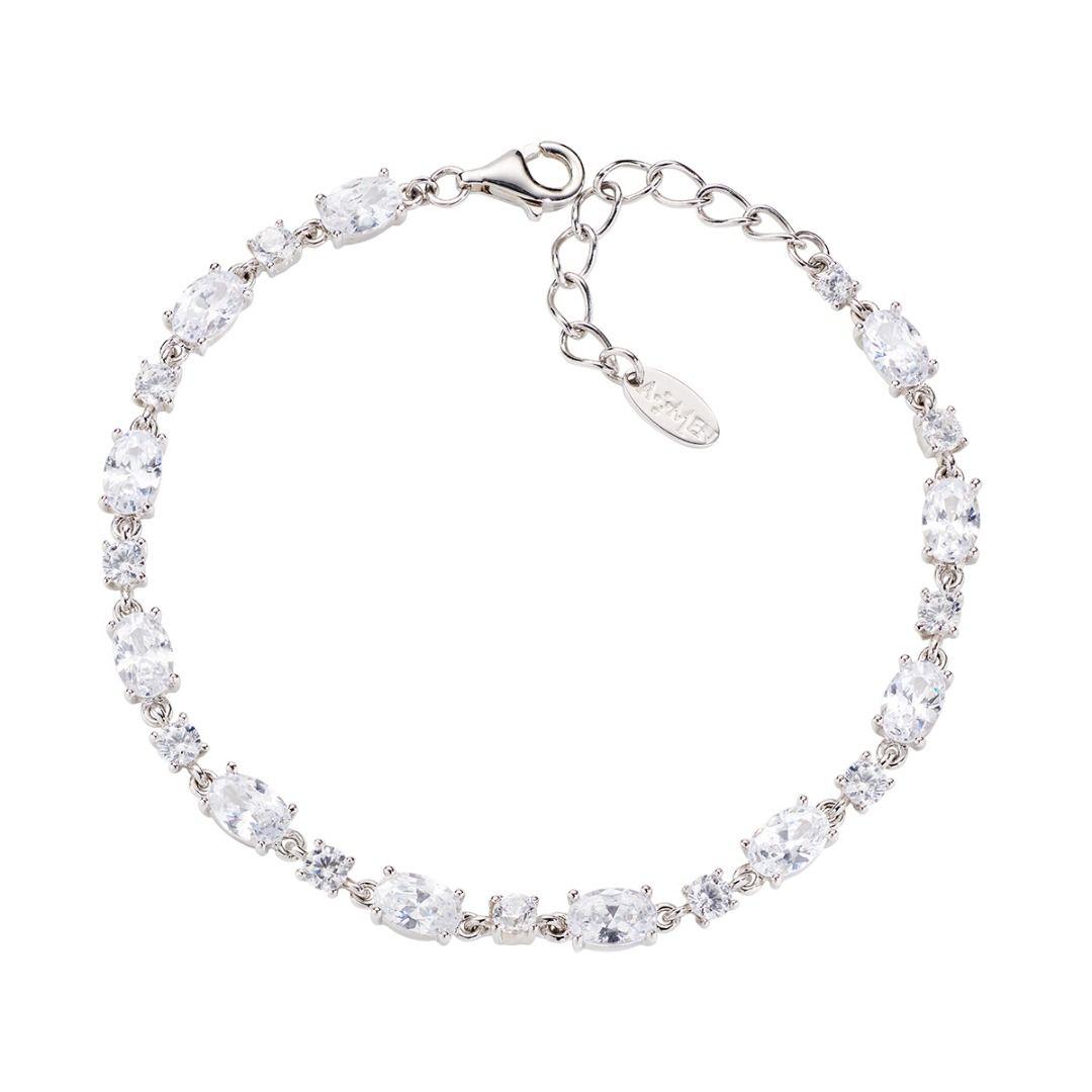 Stardust Tennis Bracelet with White Zirconia
