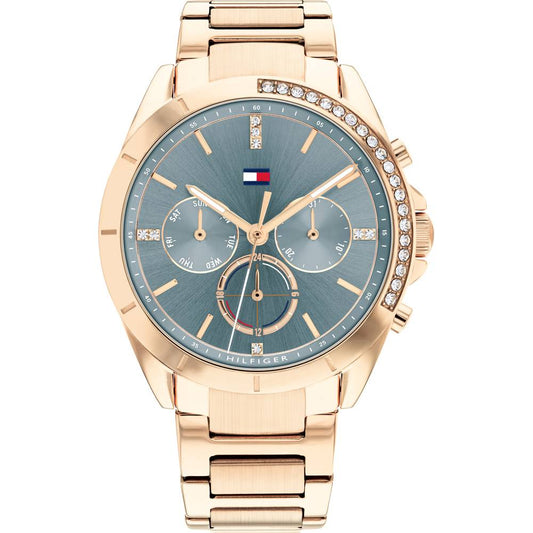 Orologio Tommy Hilfiger Bicolore Con Cristalli