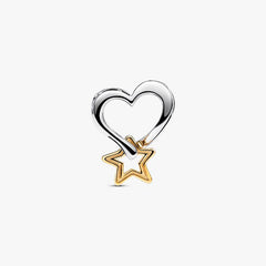 Charm Pandora Openwork Cuore E Stella 2My Lucky Star" 763513C00