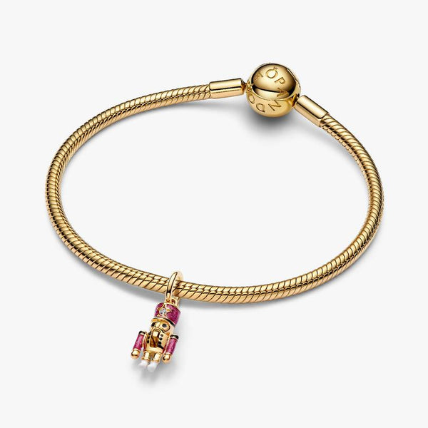 Charm Pandora Pendente Schiaccianoci Placcatura In Oro Giallo 14 Kt 763583C01