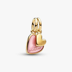 Charm Pandora Pendente Unione di Cuori Mamma e Figlia divisibile 763766C01