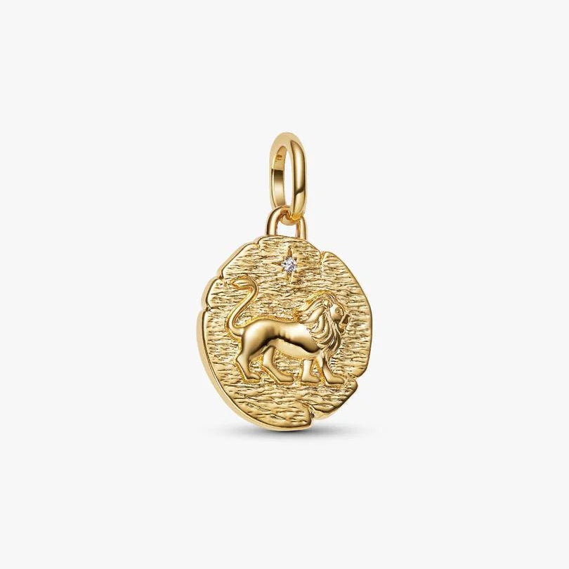 Charm Pandora Medallion Leone "Vita Veritas Virtus" Rifinito In Oro 763974C01