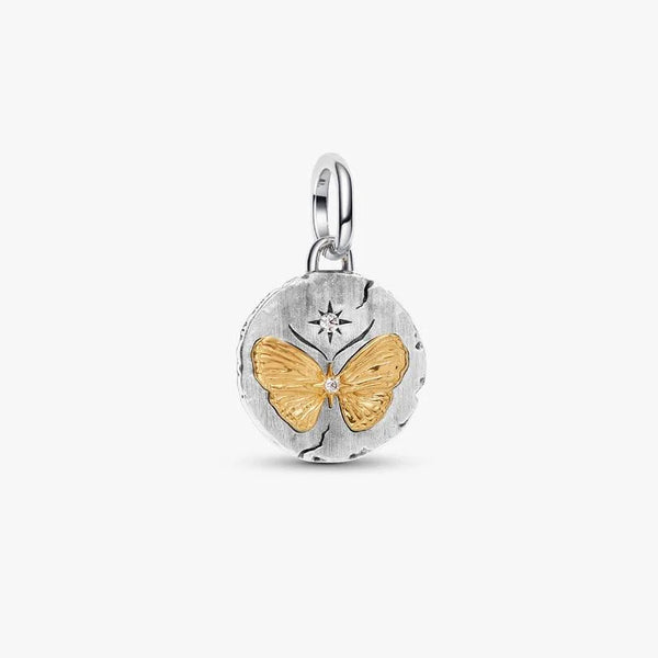 Charm Pandora Medallion Farfalla "Somniare Aude" 764803C01