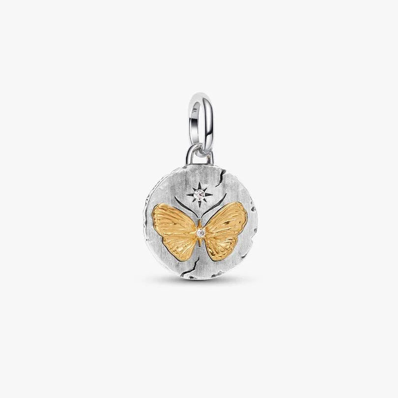 Charm Pandora Medallion Farfalla "Somniare Aude" 764803C01