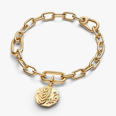 Charm Pandora Medallion Spiga di Grano "Virtus Vera Prosperitas" 764804C01