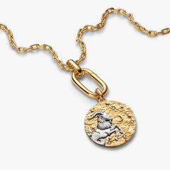 Charm Pandora Medallion XL Capricorno "Nihil Difficile Volenti" 764999C01