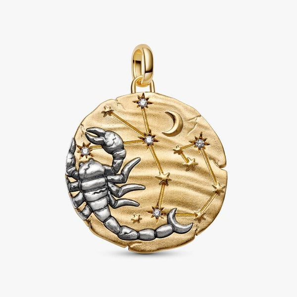 Charm Pandora Medallion XL Scorpione "Noli Timere" 765003C01