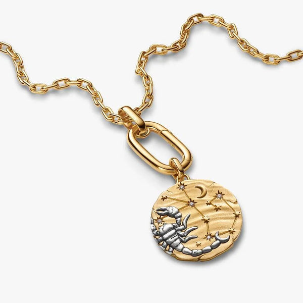 Charm Pandora Medallion XL Scorpione "Noli Timere" 765003C01