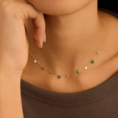 Collana Stroili Beverly Oro Giallo9 KT Malachite Verde 1432975