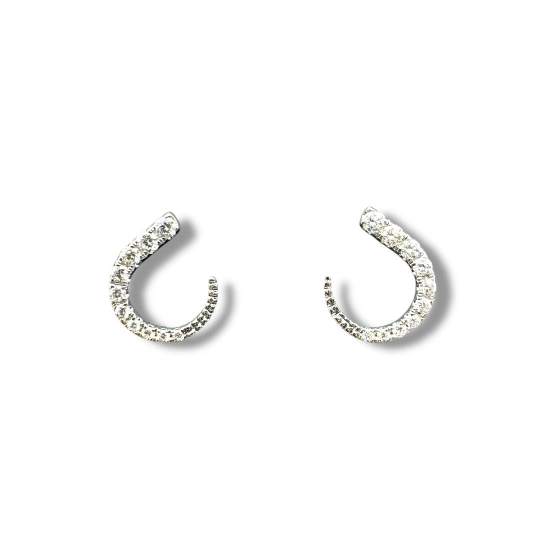 Pendientes Giorgio Visconti Fantasy en oro blanco con diamantes