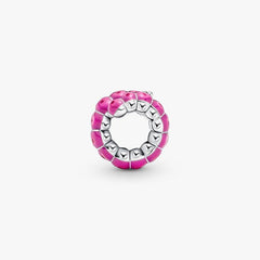 Charm Pandora de oruga rosa
