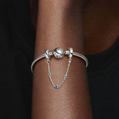 Pandora Safety Chain Blue Stones