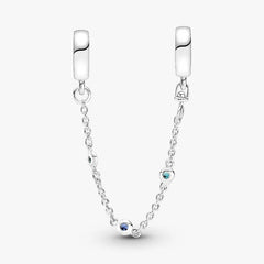 Pandora Safety Chain Blue Stones