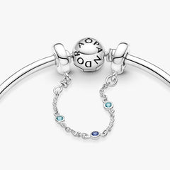 Pandora Safety Chain Blue Stones