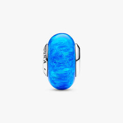 Charm Pandora de ópalo azul profundo del océano