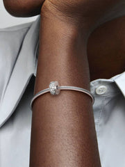 Pandora Clip With White Pavé