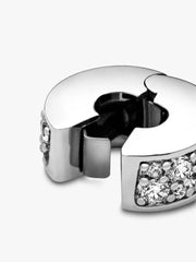 Pandora Clip With White Pavé