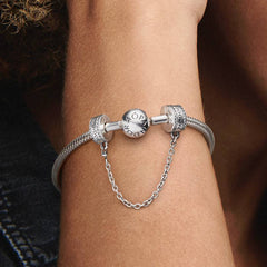 Catena Di Sicurezza Pandora Con Logo 792057CZ