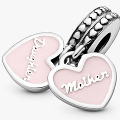Pandora Charm Pendant Hearts Mom &amp; Daughter