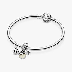 Charm colgante de osito de peluche y chupete de Pandora
