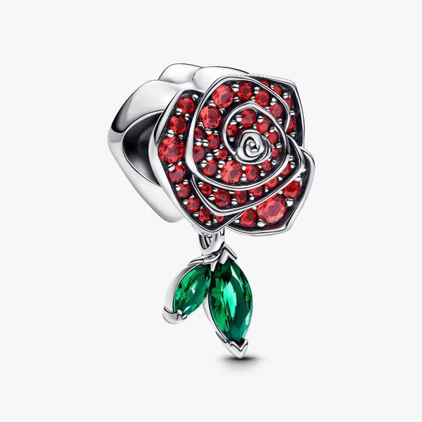 Charm Pandora Rosa Scintillante Rossa 793201C02