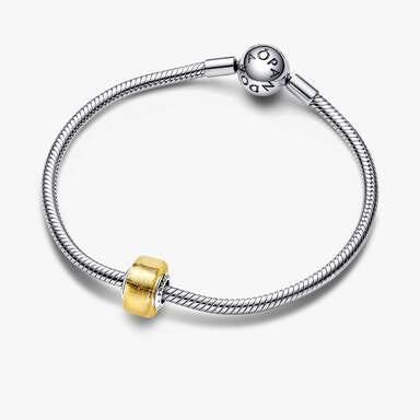 Charm Pandora Mini Vetro Di Murano Foglia D’Oro 793353C00