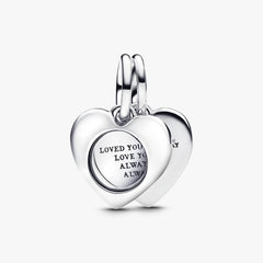 Charm Pandora Corazón con Lupa para Grabar