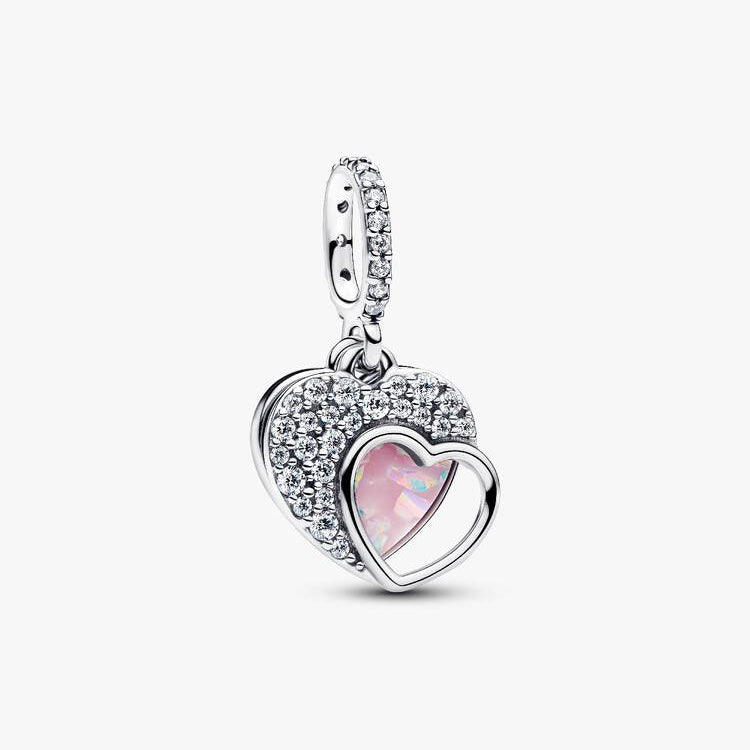 Charm Pandora Pendente Doppio Cuore Mamma Sei Bellissima 794456C01