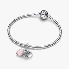 Charm Pandora Pendente Doppio Cuore Mamma Sei Bellissima 794456C01