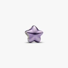 Mini Charm Pandora Stella Effetto Metallico Viola 794813C01