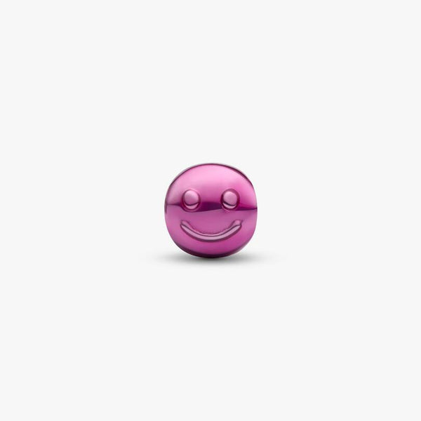 Mini Charm Pandora Smile Effetto Metallico Rosa 794815C01