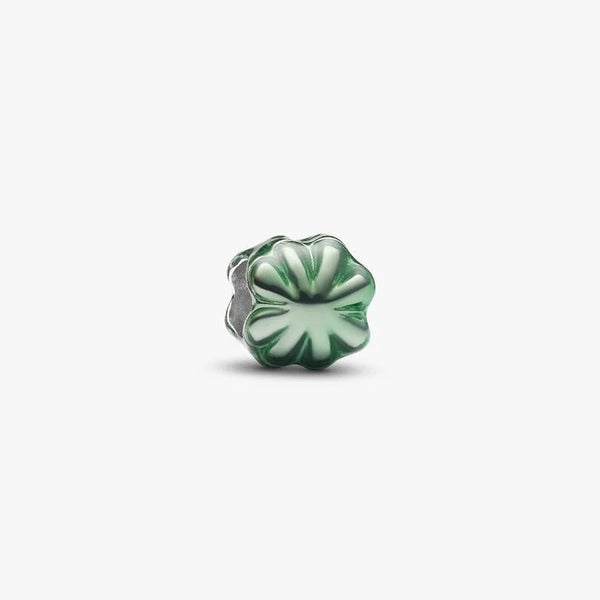 Mini Charm Pandora Quadrifoglio Effetto Metallico Verde 794817C01
