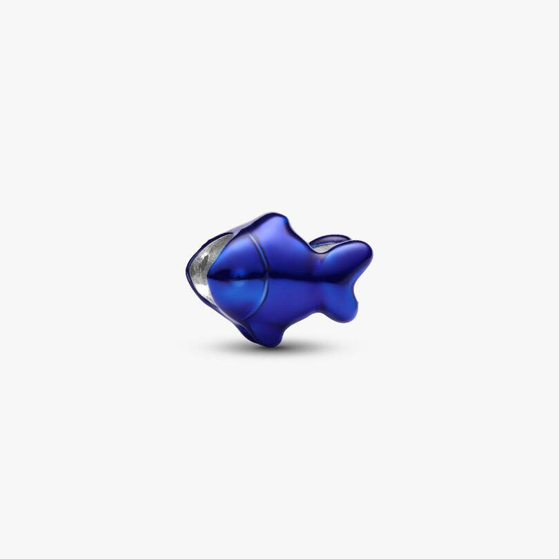 Mini Charm Pandora Pesce Effetto Metallico Blu 794899C01