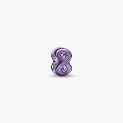 Mini Charm Pandora Infinito Effetto Metallico Viola 794909C01