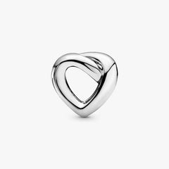 Charm de corazón trenzado de Pandora