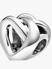 Charm de corazón trenzado de Pandora