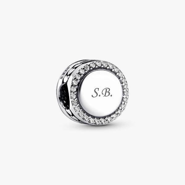 Charm Pandora Bottone Scintillante Da Incidere 798747C01