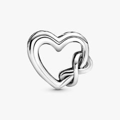 Charm Pandora de corazón calado "Te amo, mamá"
