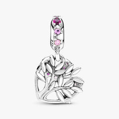 Charm Pandora Pendente Albero Della Famiglia Pietre Rosa 799153C01