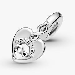 Charm Pandora Colgante Corazón Amigos para siempre