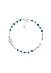 Bracciale Amen Rosario Con Cristalli Blu BROBBL3